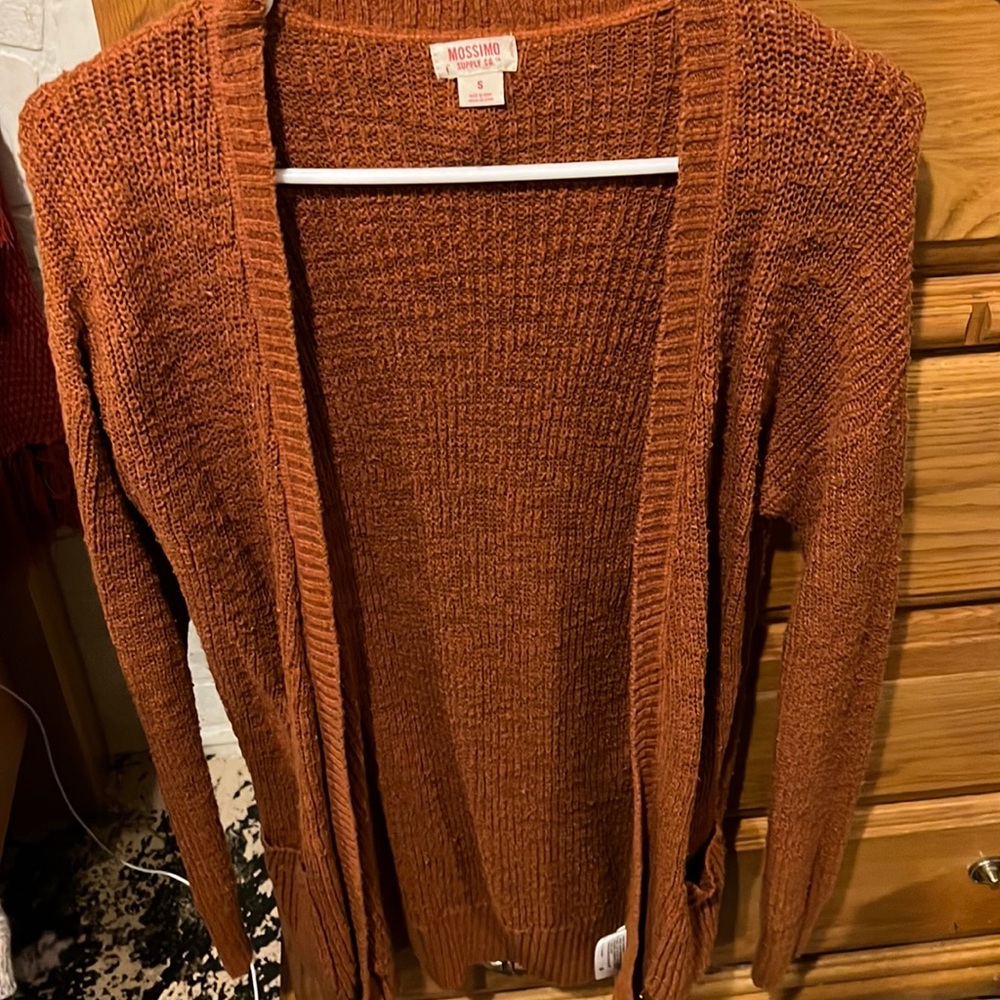 Burnt orange cardigan